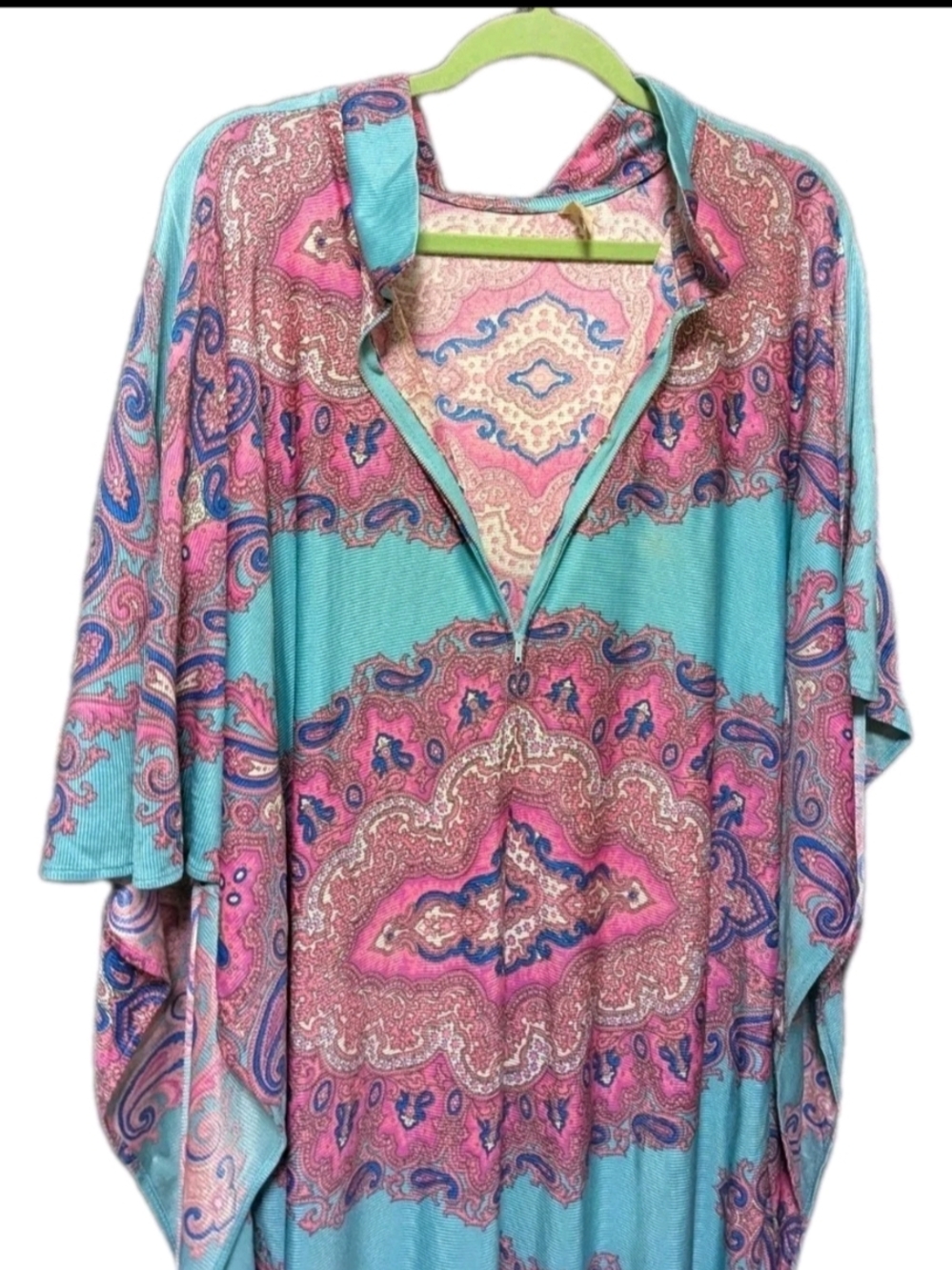 Vintage 60s 70s Kaftan PSYCHEDELIC  Hippie Caftan Robe  Groovy Mod